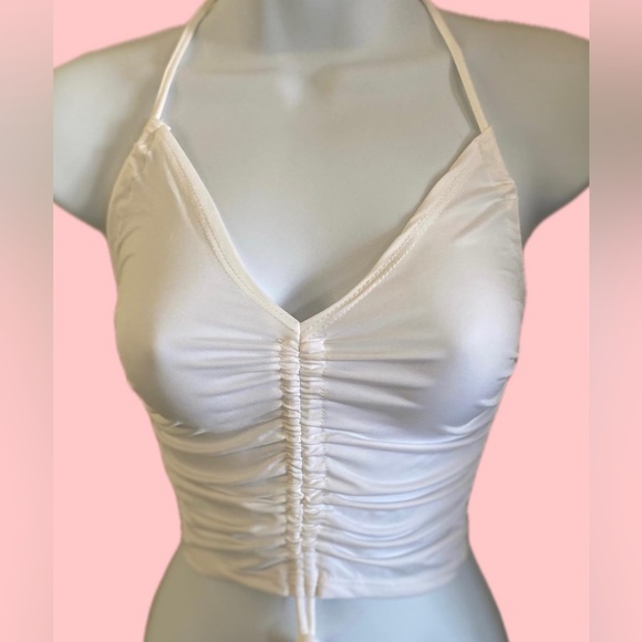 NEW WHITE CROP TOP - Picture 3 of 5